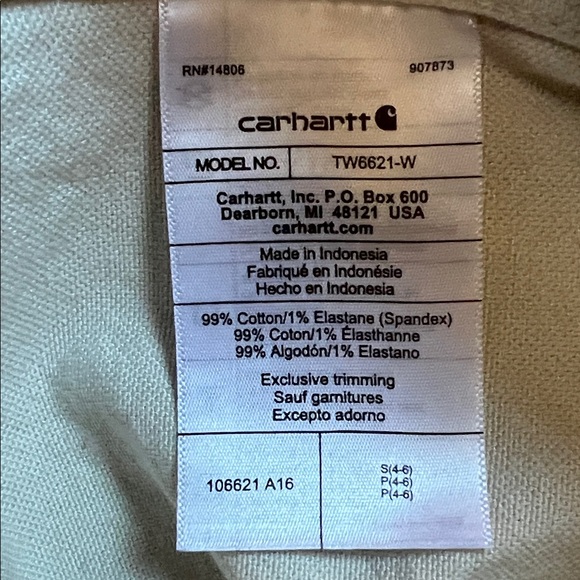 Carhartt Men's Cream Button-Up Shirt Jacket - Picture 8 of 10